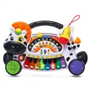  VTech 4 In 1 Zoo Jamz Piano Zebra - USED